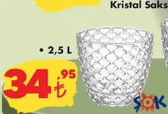 KRİSTAL SAKSI TAKIMI 2,5 L
